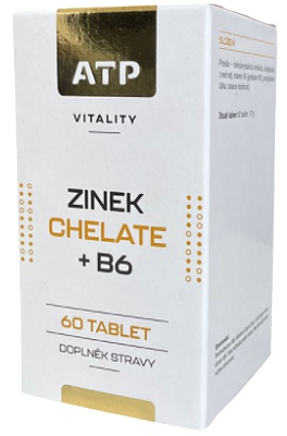 Levně ATP Nutrition Vitality Zinek Chelate +B6 60 tablet
