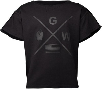 Levně Gorilla Wear Pánské tričko s krátkým rukávem Sheldon Workout Top Black - L/XL