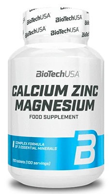 Levně Biotech USA BioTechUSA Calcium Zinc Magnesium 100 tablet