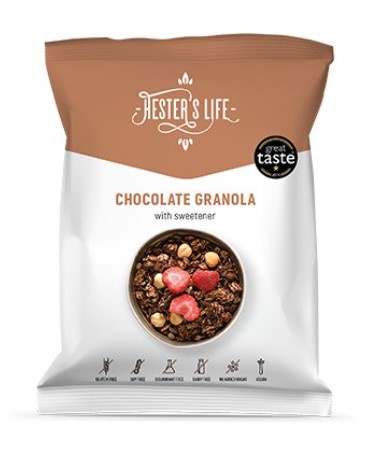 Levně Hester's life Granola Extra 60 g - Čokoládová