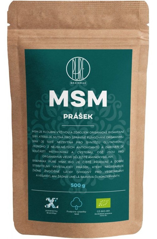 Levně BrainMax Pure MSM BIO prášek 500 g