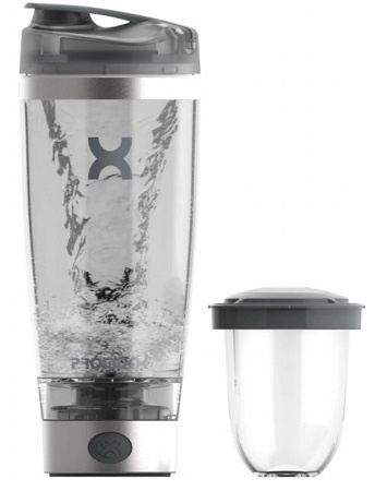 PROMiXX PRO Elektrický šejkr dobíjecí 600 ml - ocelově stříbrná