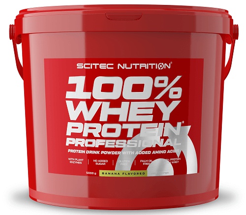 Scitec Nutrition Scitec 100% Whey Protein Professional 5000 g - banán