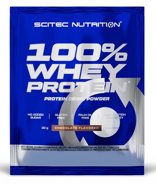 Levně Scitec Nutrition Scitec 100% Whey protein 30 g - bílá čokoláda