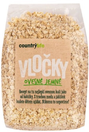 Levně Country Life Vločky ovesné jemné 500 g