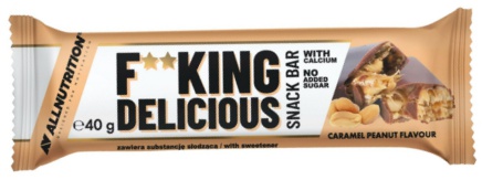 Levně All Nutrition AllNutrition F**king Delicious Snack Bar 40 g - karamel/arašíd