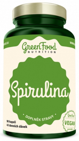 GreenFood Spirulina 90 kapslí