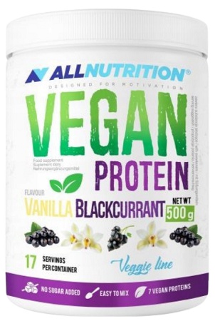 All Nutrition AllNutrition Vegan Protein 500 g - vanilka/černý rybíz