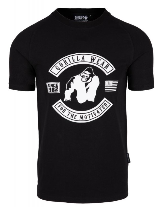 Levně Gorilla Wear Pánské tričko Tulsa Black - S