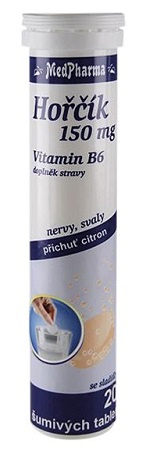 Levně MedPharma Hořčík 150 mg + vitamin B6 20 šumivých tablet