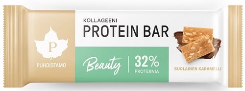 Levně Puhdistamo Collagen Protein Bar 30 g - slaný karamel
