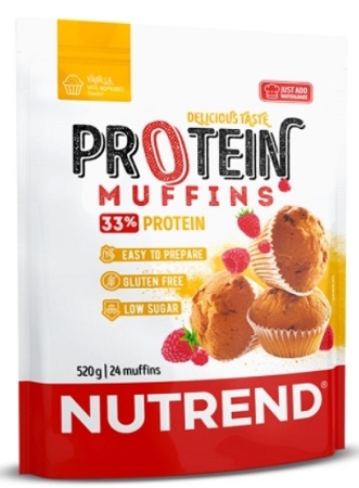 Levně Nutrend Protein Muffins 520 g - vanilka s malinami