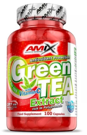 Levně Amix Nutrition Amix Green Tea Extrakt s Vitamínem C 100 kapslí