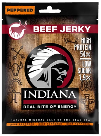 Indiana Jerky sušené maso 25g - Hovězí Pepřové