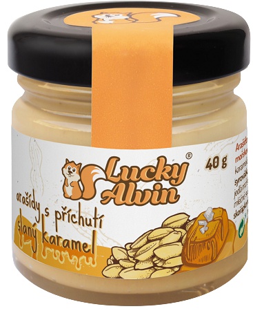 Levně Lucky Alvin Arašídy s příchutí slaný karamel 40 g
