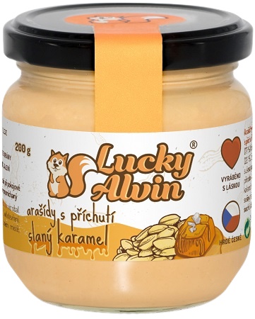 Levně Lucky Alvin Arašídy s příchutí slaný karamel 200 g