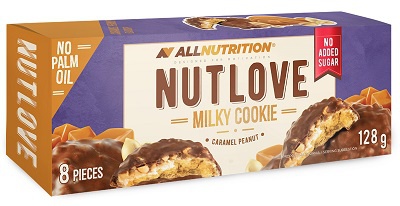 Levně All Nutrition AllNutrition Nutlove cookie 128 g - milky arašídy/karamel