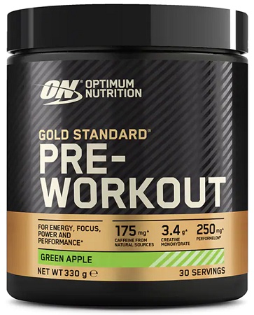 Optimum Nutrition Gold Standard Pre-workout 330g - zelené jablko