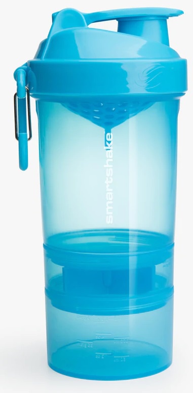 Levně SmartShake Original 2GO 600 ml - Neon Blue