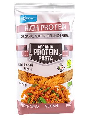 MaxSport Organic Protein Pasta 200g Fusilli z červené čočky