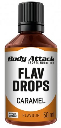 Body Attack Flav Drops 50 ml - Karamel