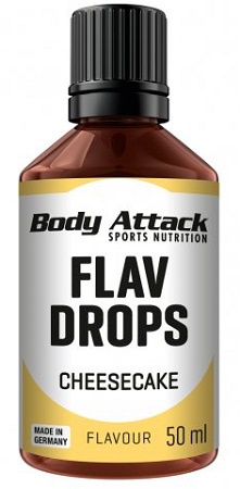 Levně Body Attack Flav Drops 50 ml - Cheesecake