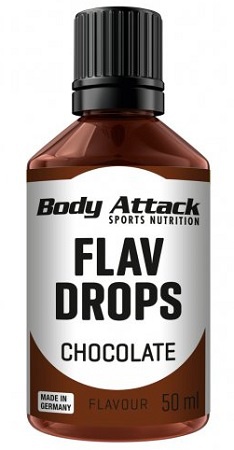 Levně Body Attack Flav Drops 50 ml - Čokoláda