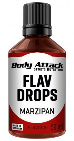 Levně Body Attack Flav Drops 50 ml - Marcipán