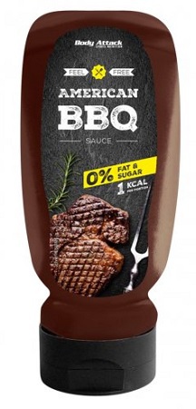 Levně Body Attack Sauce 320 ml - American BBQ