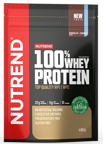 Levně Nutrend 100% Whey Protein 400 g - banán/jahoda