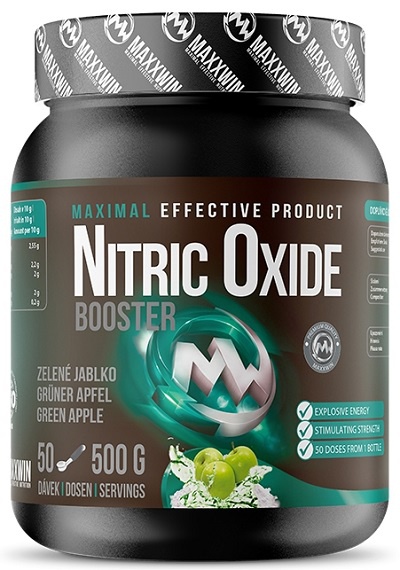 MAXXWIN Nitric Oxide Booster 500 g - zelené jablko