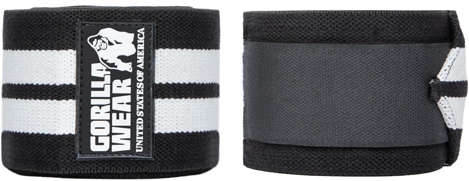 Gorilla Wear Kolenní bandáže 2 m - černá/bílá