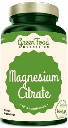 Levně GreenFood Magnesium Citrate 90 kapslí
