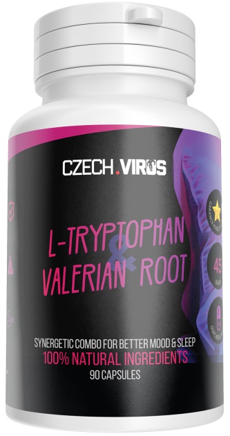 Levně Czech Virus L-Tryptophan & Valerian root 90 kapslí