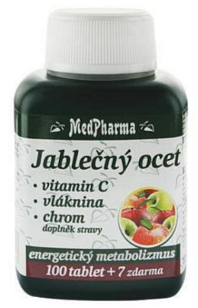 Levně Medpharma Jablečný Ocet+vlák.+vit.c+chrom 107 tablet