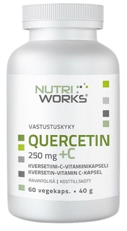 Levně NutriWorks Quercetin + Vitamin C 250 mg 60 kapslí