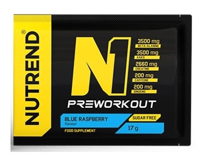 Nutrend N1 PRE-WORKOUT - 17g - modrá malina