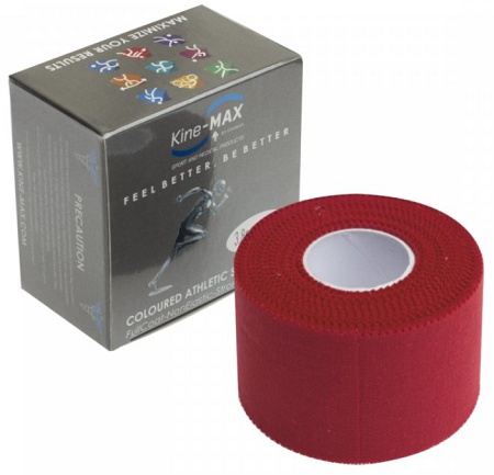 Levně Kine-MAX Team Tape Neelastická Tejpovací páska 3,8cm x 10m - červená