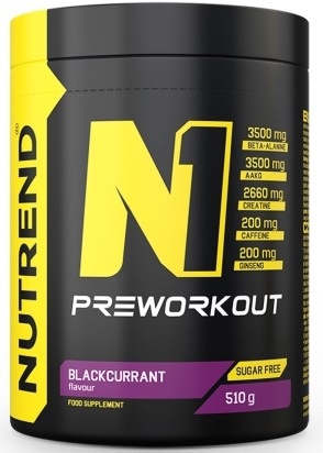 Nutrend N1 Pre-Workout 510 g Příchuť: Černý rybíz
