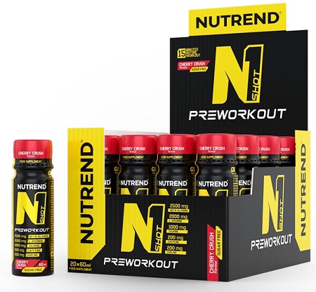 Nutrend N1 PRE-WORKOUT Shot 20x60 ml - třešeň