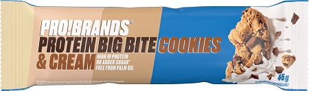 Levně FCB ProBrands Big Bite Bar 45 g - Cookies & cream