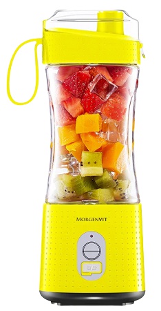 Morgenvit přenosný mixér 380 ml - žlutá