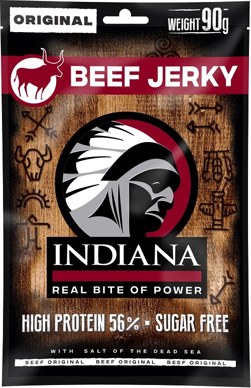 Levně Indiana Jerky sušené maso 90 g - Hovězí Original