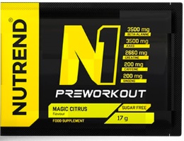 Nutrend N1 PRE-WORKOUT - 17g - magic citrus