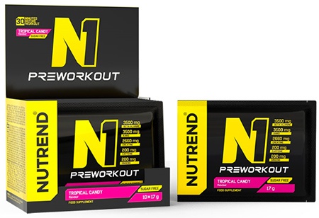 Levně Nutrend N1 PRE-WORKOUT 10x17g - tropical candy
