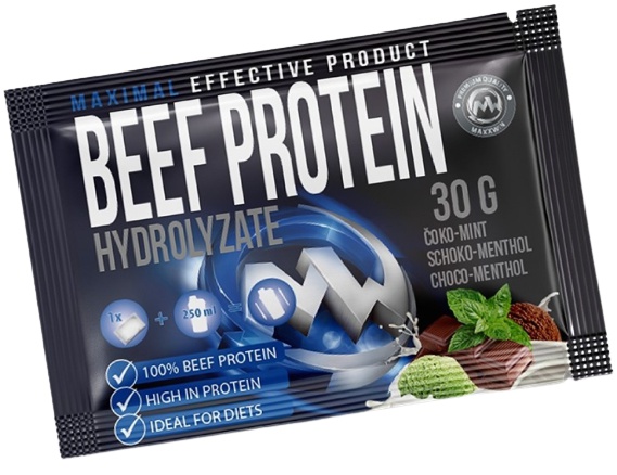 MAXXWIN Beef Protein Hydrolyzate 30 g - čoko/mint