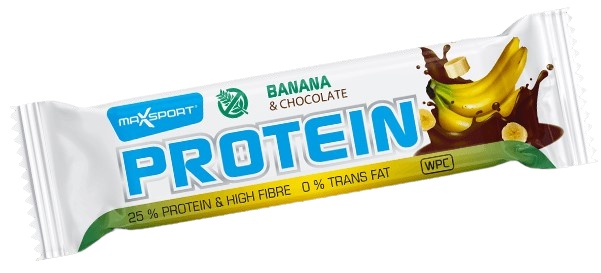 Levně MaxSport Protein Bar 50 g - banán/čokoláda