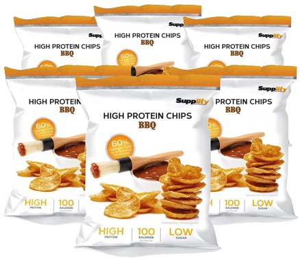 Levně Supplify High Protein Chips 50g - bbq