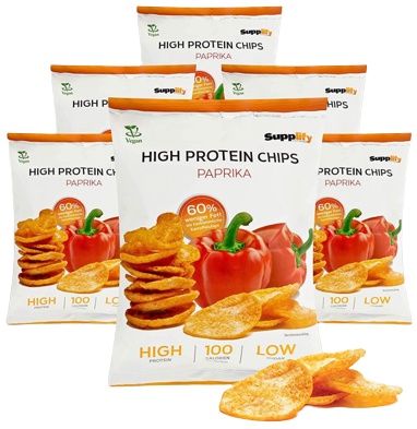 Levně Supplify High Protein Chips 50g - paprika