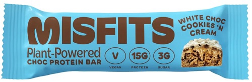 Levně Misfits Vegan Protein Bar 45 g - Cookies & cream